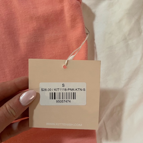 Kittenish Cropped Tank Peach Sz S - Picture 4 of 4